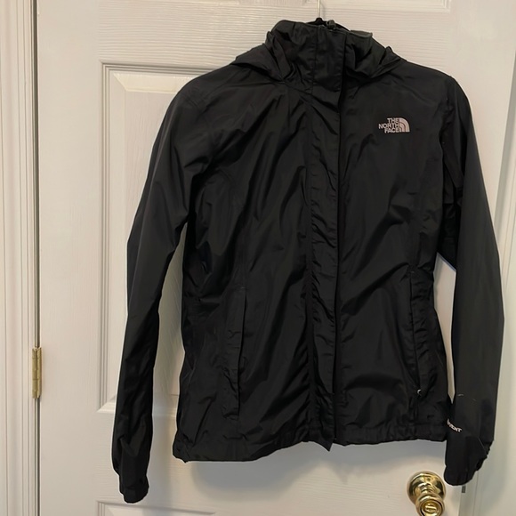Black North Face Rain Coat